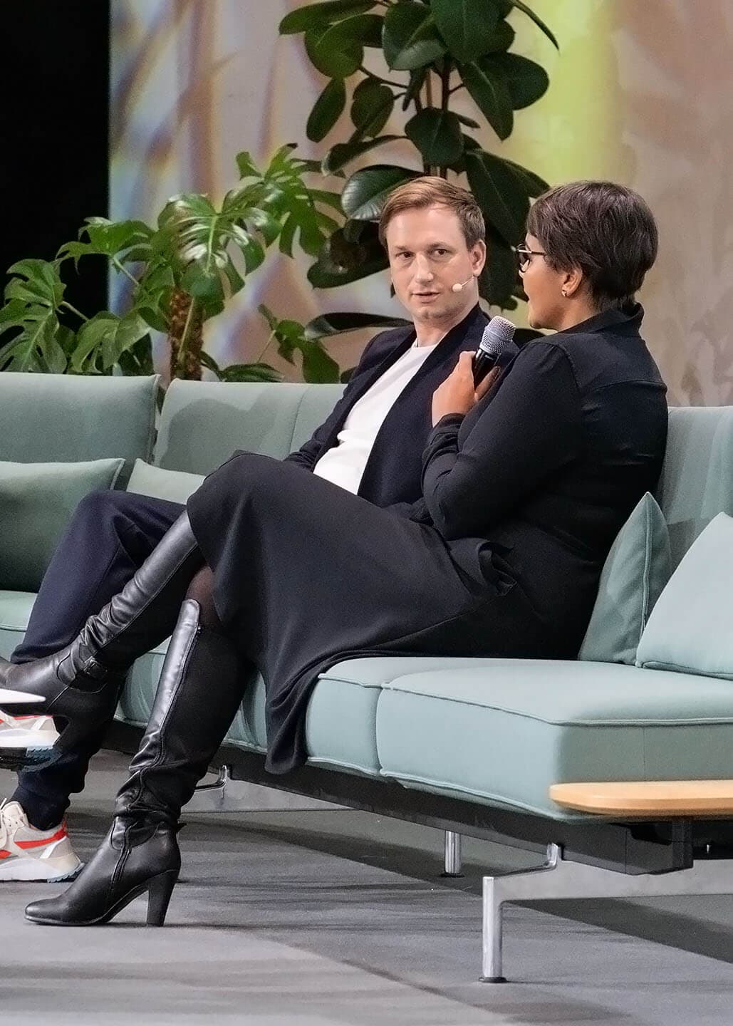 A live interview on the main stage during Meta Festival 2021 in Berlin